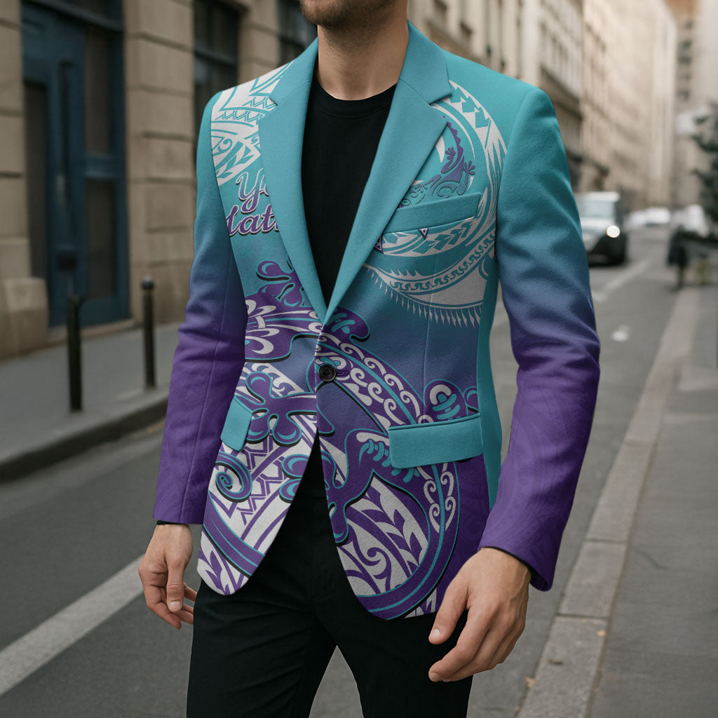 Personalised New Zealand Suicide Prevention Month Blazer You Matter NZ Fern With Maori Koru Lizard