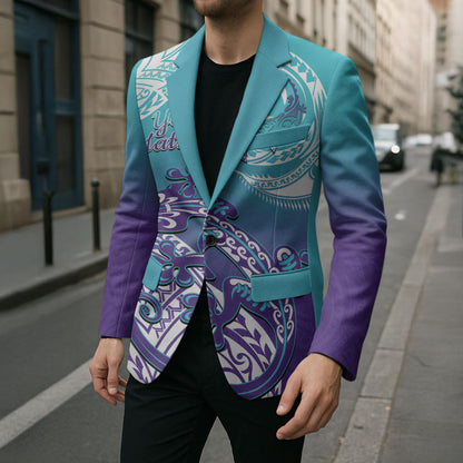 Personalised New Zealand Suicide Prevention Month Blazer You Matter NZ Fern With Maori Koru Lizard