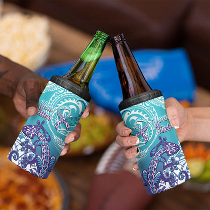 Personalised New Zealand Suicide Prevention Month 4 in 1 Can Cooler Tumbler You Matter NZ Fern With Maori Koru Lizard