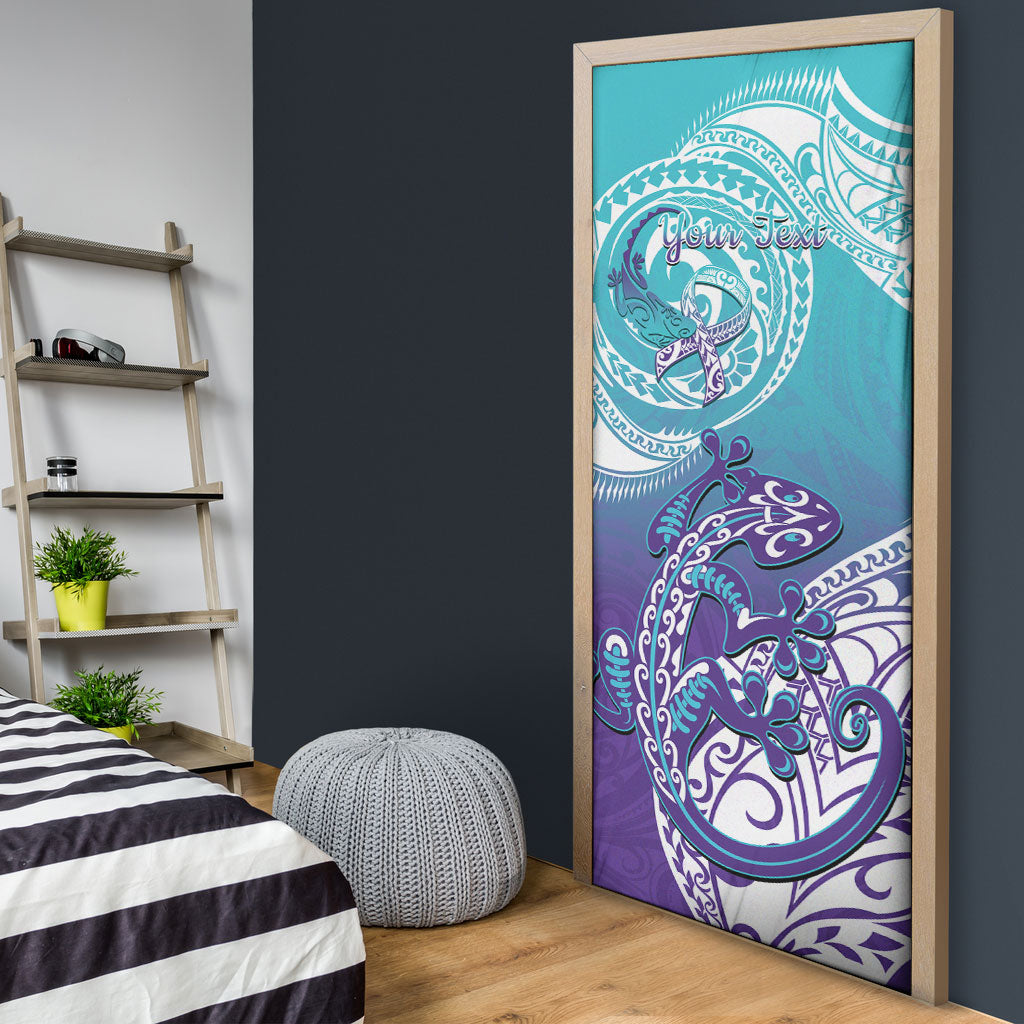 Personalised New Zealand Suicide Prevention Month Door Cover You Matter NZ Fern With Maori Koru Lizard