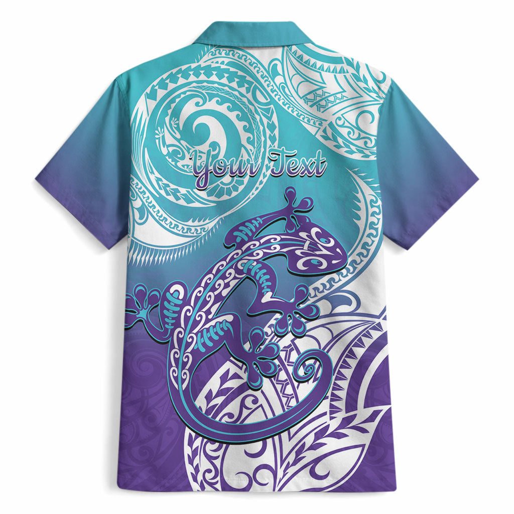 Personalised New Zealand Suicide Prevention Month Hawaiian Shirt You Matter NZ Fern With Maori Koru Lizard