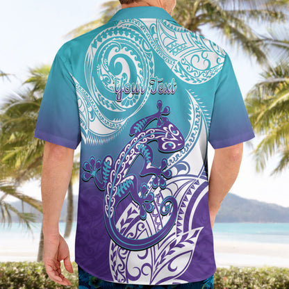 Personalised New Zealand Suicide Prevention Month Hawaiian Shirt You Matter NZ Fern With Maori Koru Lizard