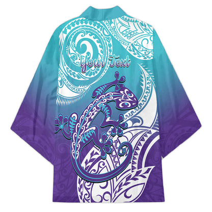 Personalised New Zealand Suicide Prevention Month Kimono You Matter NZ Fern With Maori Koru Lizard