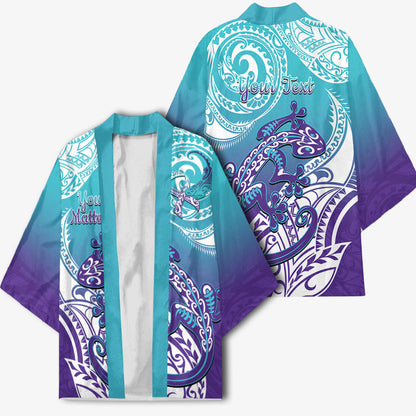 Personalised New Zealand Suicide Prevention Month Kimono You Matter NZ Fern With Maori Koru Lizard