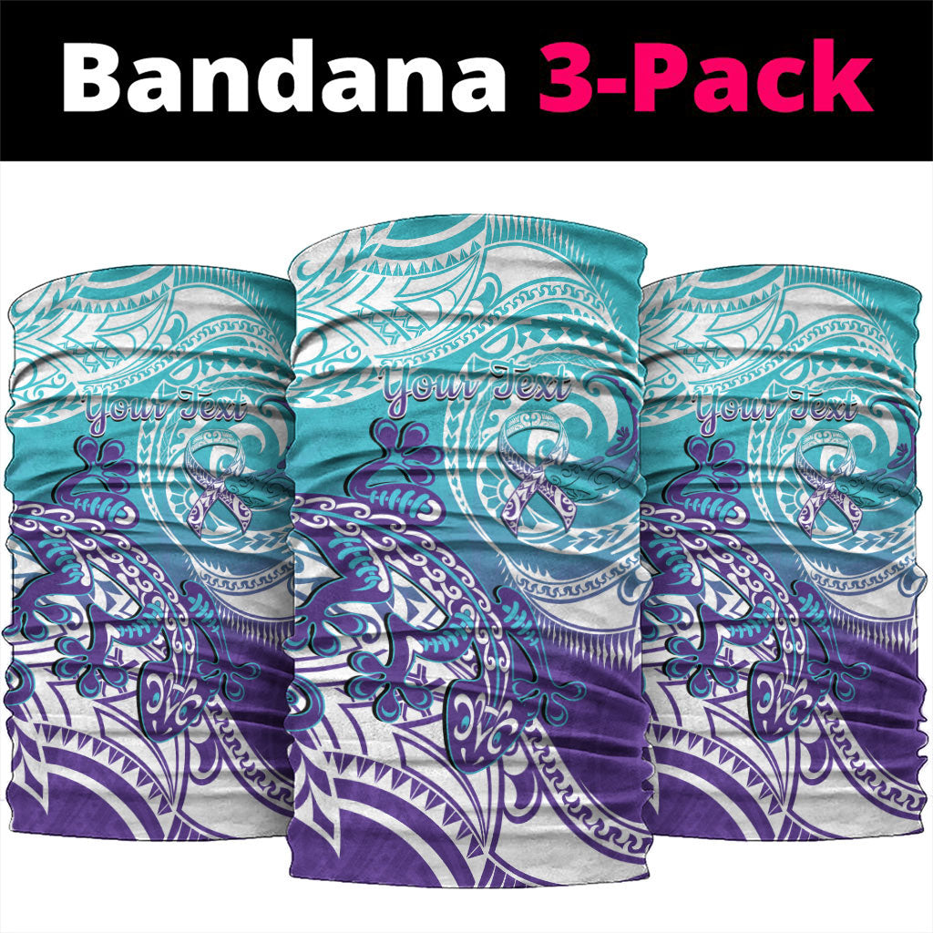 Personalised New Zealand Suicide Prevention Month Neck Gaiter You Matter NZ Fern With Maori Koru Lizard