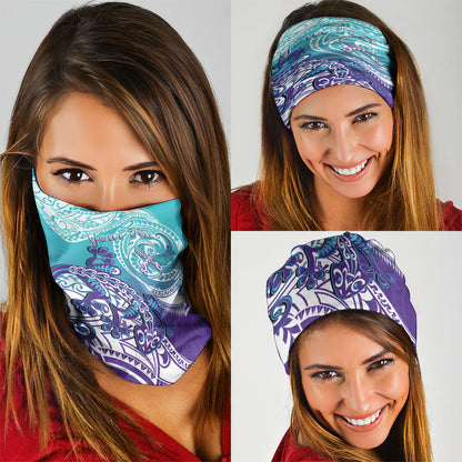 Personalised New Zealand Suicide Prevention Month Neck Gaiter You Matter NZ Fern With Maori Koru Lizard
