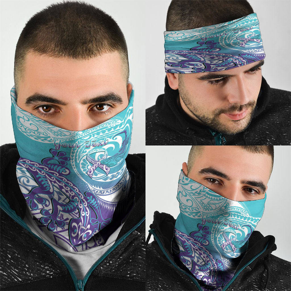 Personalised New Zealand Suicide Prevention Month Neck Gaiter You Matter NZ Fern With Maori Koru Lizard