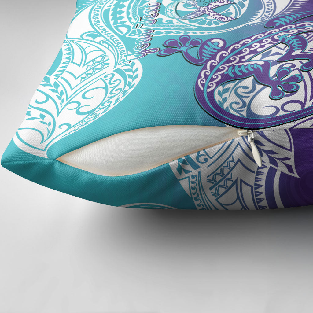 Personalised New Zealand Suicide Prevention Month Pillow Cover You Matter NZ Fern With Maori Koru Lizard