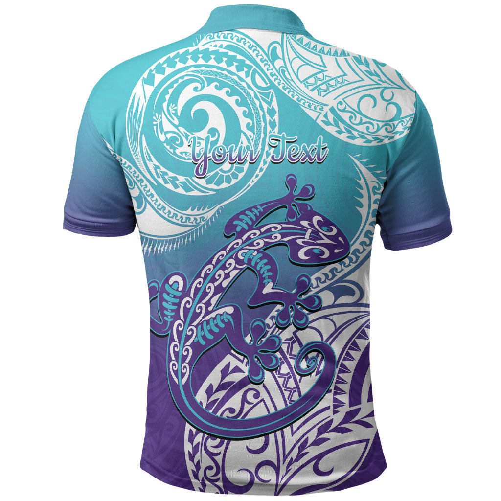 Personalised New Zealand Suicide Prevention Month Polo Shirt You Matter NZ Fern With Maori Koru Lizard