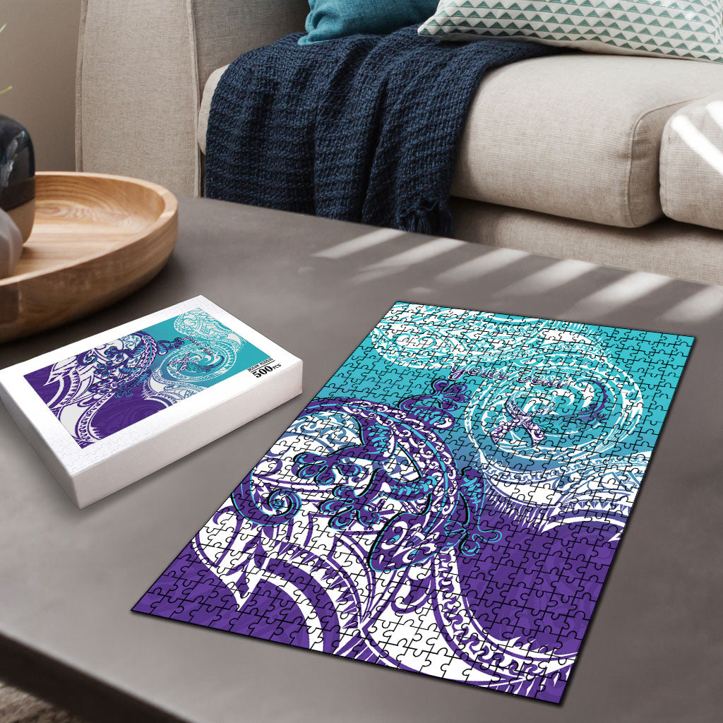 Personalised New Zealand Suicide Prevention Month Puzzle You Matter NZ Fern With Maori Koru Lizard