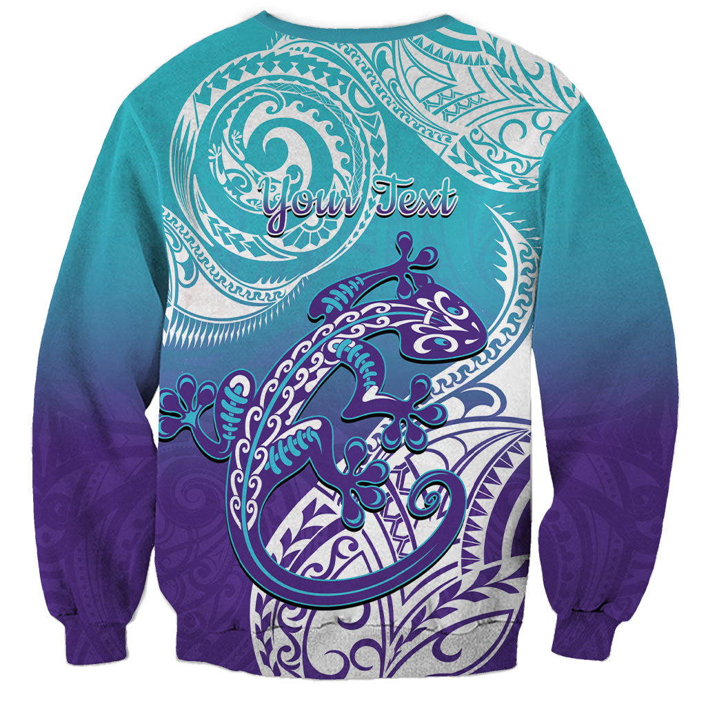 Personalised New Zealand Suicide Prevention Month Sweatshirt You Matter NZ Fern With Maori Koru Lizard