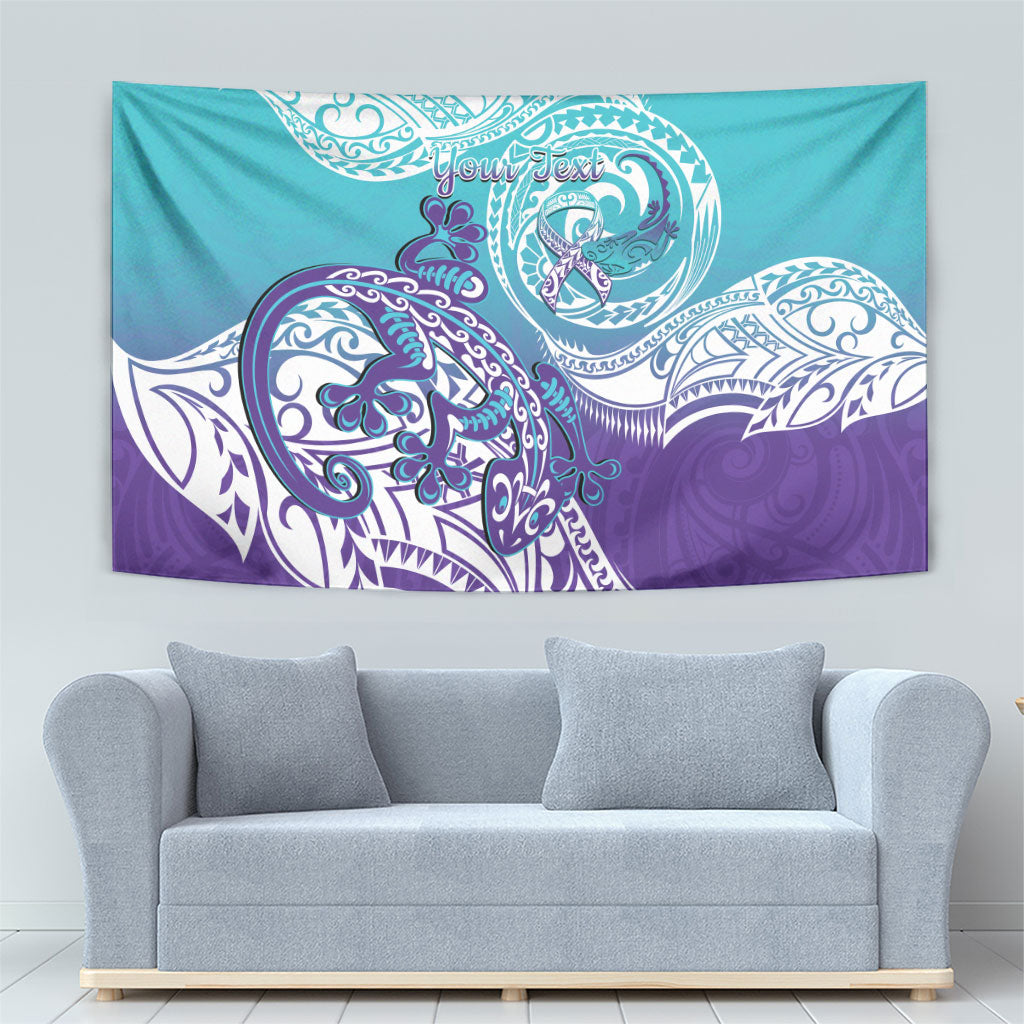 Personalised New Zealand Suicide Prevention Month Tapestry You Matter NZ Fern With Maori Koru Lizard