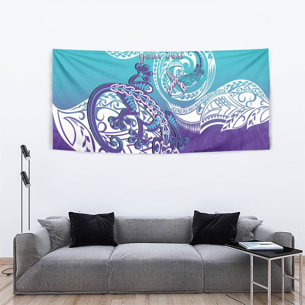 Personalised New Zealand Suicide Prevention Month Tapestry You Matter NZ Fern With Maori Koru Lizard