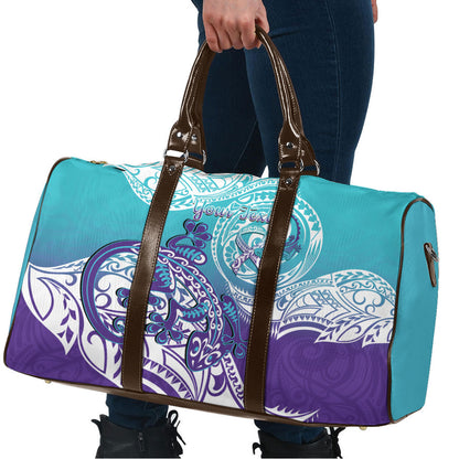 Personalised New Zealand Suicide Prevention Month Travel Bag You Matter NZ Fern With Maori Koru Lizard