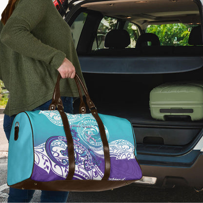 Personalised New Zealand Suicide Prevention Month Travel Bag You Matter NZ Fern With Maori Koru Lizard