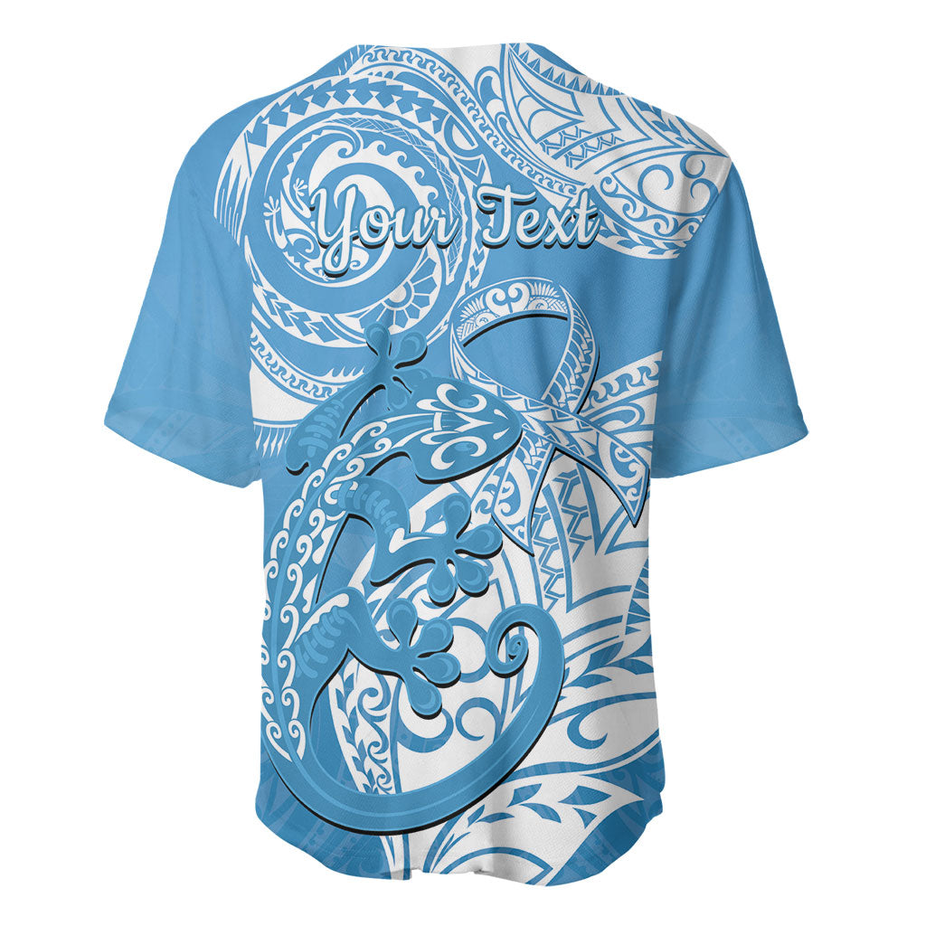 Personalised New Zealand Autism Support Baseball Jersey NZ Fern With Maori Koru Lizard