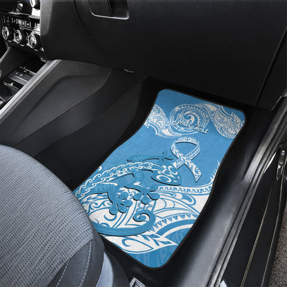 Personalised New Zealand Autism Support Car Mats NZ Fern With Maori Koru Lizard