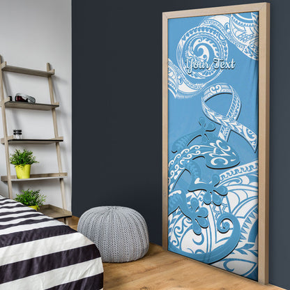 Personalised New Zealand Autism Support Door Cover NZ Fern With Maori Koru Lizard