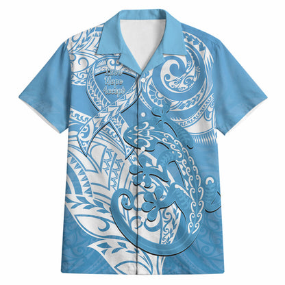 Personalised New Zealand Autism Support Hawaiian Shirt NZ Fern With Maori Koru Lizard