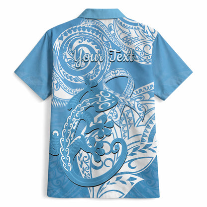 Personalised New Zealand Autism Support Hawaiian Shirt NZ Fern With Maori Koru Lizard
