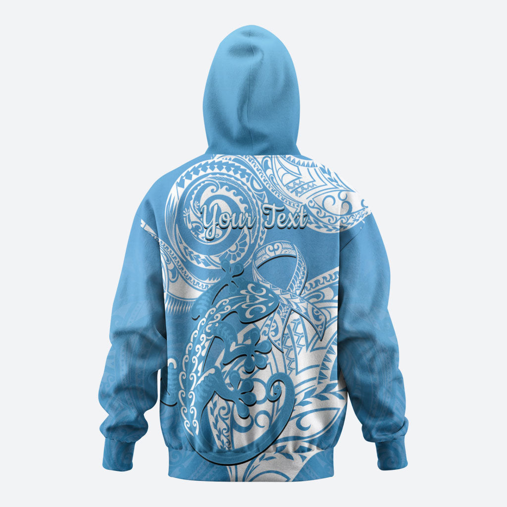 Personalised New Zealand Autism Support Hoodie NZ Fern With Maori Koru Lizard