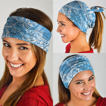Personalised New Zealand Autism Support Neck Gaiter NZ Fern With Maori Koru Lizard