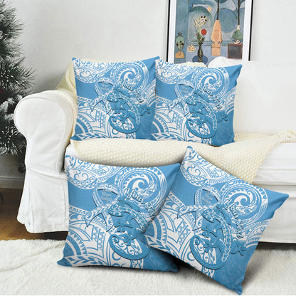 Personalised New Zealand Autism Support Pillow Cover NZ Fern With Maori Koru Lizard