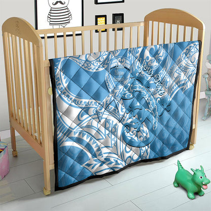 Personalised New Zealand Autism Support Quilt NZ Fern With Maori Koru Lizard