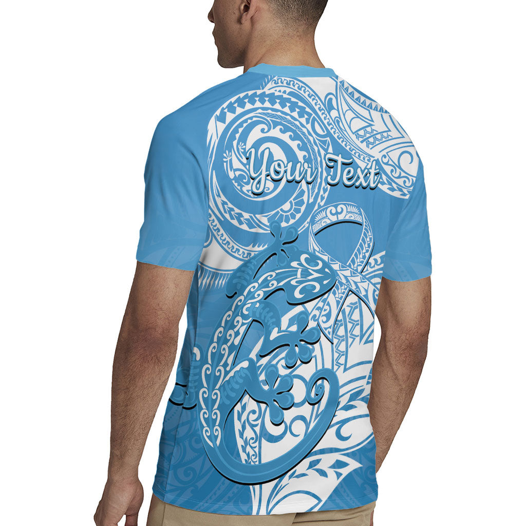 Personalised New Zealand Autism Support Rugby Jersey NZ Fern With Maori Koru Lizard