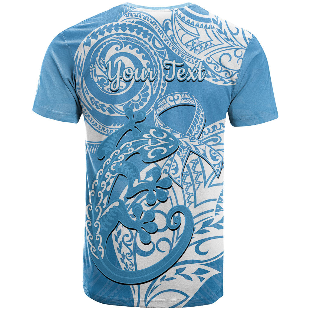 Personalised New Zealand Autism Support T Shirt NZ Fern With Maori Koru Lizard