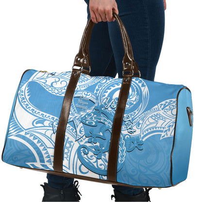 Personalised New Zealand Autism Support Travel Bag NZ Fern With Maori Koru Lizard