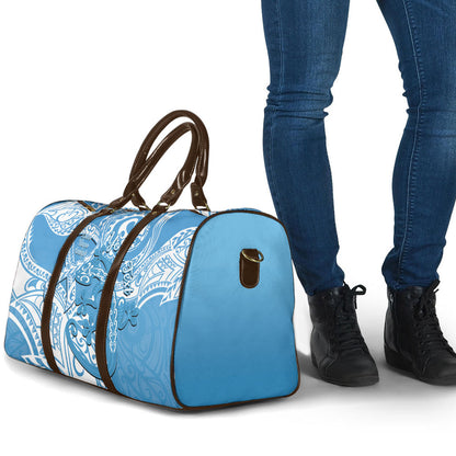 Personalised New Zealand Autism Support Travel Bag NZ Fern With Maori Koru Lizard