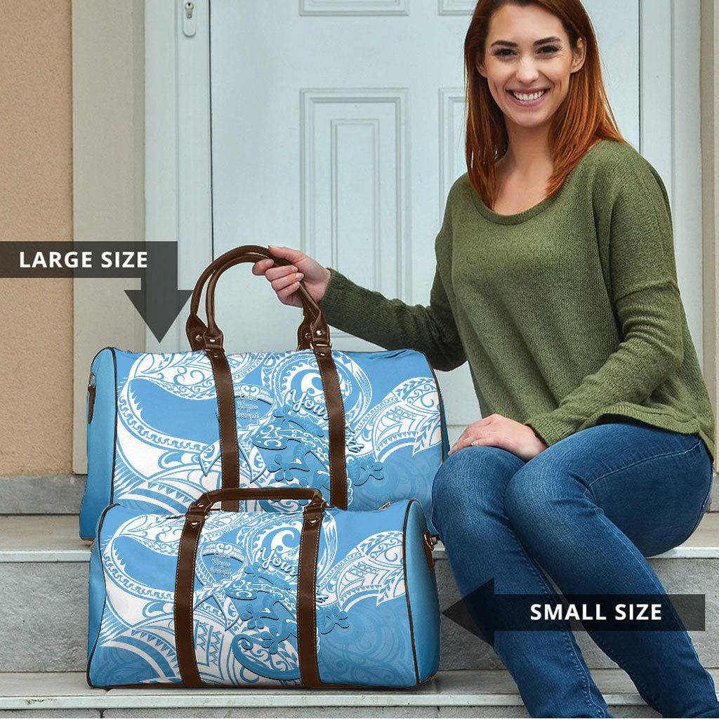 Personalised New Zealand Autism Support Travel Bag NZ Fern With Maori Koru Lizard