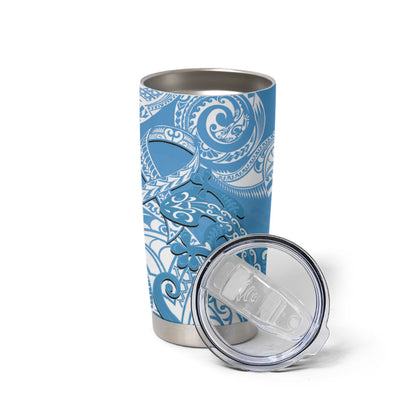 New Zealand Autism Support Tumbler Cup NZ Fern With Maori Koru Lizard