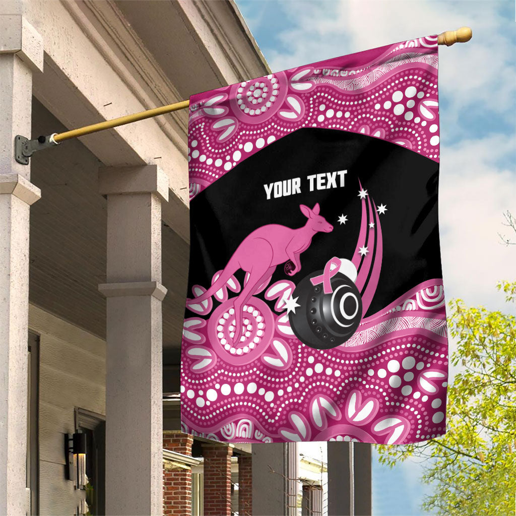 Bowls Australia Breast Cancer Custom Garden Flag Think Pink Aboriginal Art