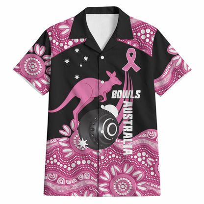 Bowls Australia Breast Cancer Custom Hawaiian Shirt Think Pink Aboriginal Art