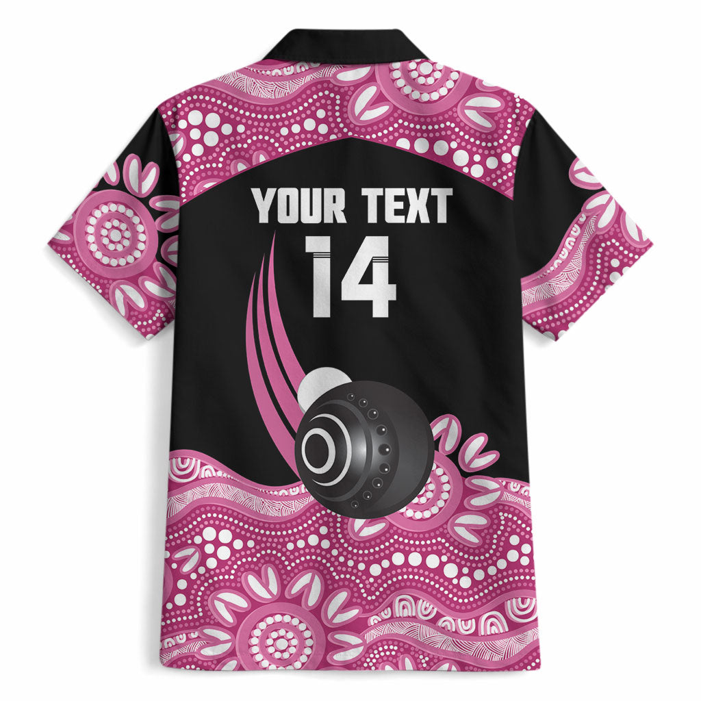Bowls Australia Breast Cancer Custom Hawaiian Shirt Think Pink Aboriginal Art