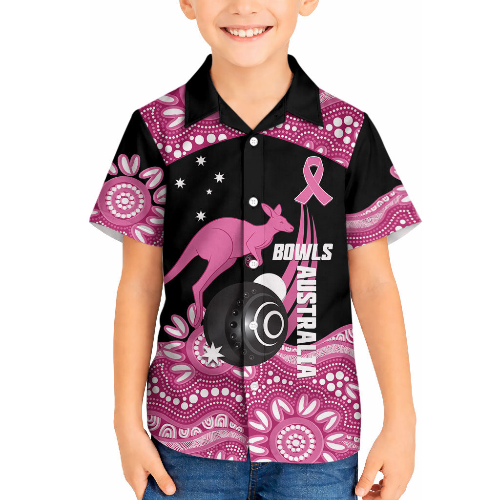 Bowls Australia Breast Cancer Custom Hawaiian Shirt Think Pink Aboriginal Art