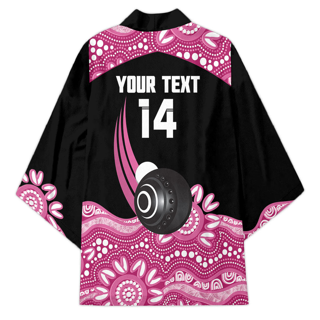 Bowls Australia Breast Cancer Custom Kimono Think Pink Aboriginal Art