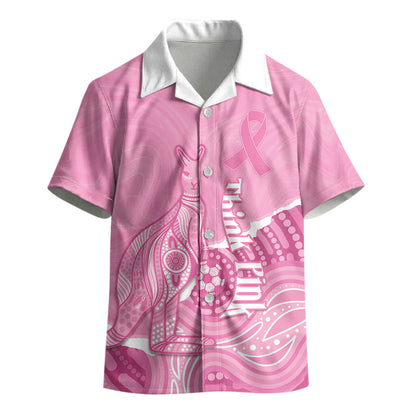 Australia Soccer Breast Cancer Custom Kid Hawaiian Shirt Think Pink Aussie Opal Aboriginal Art