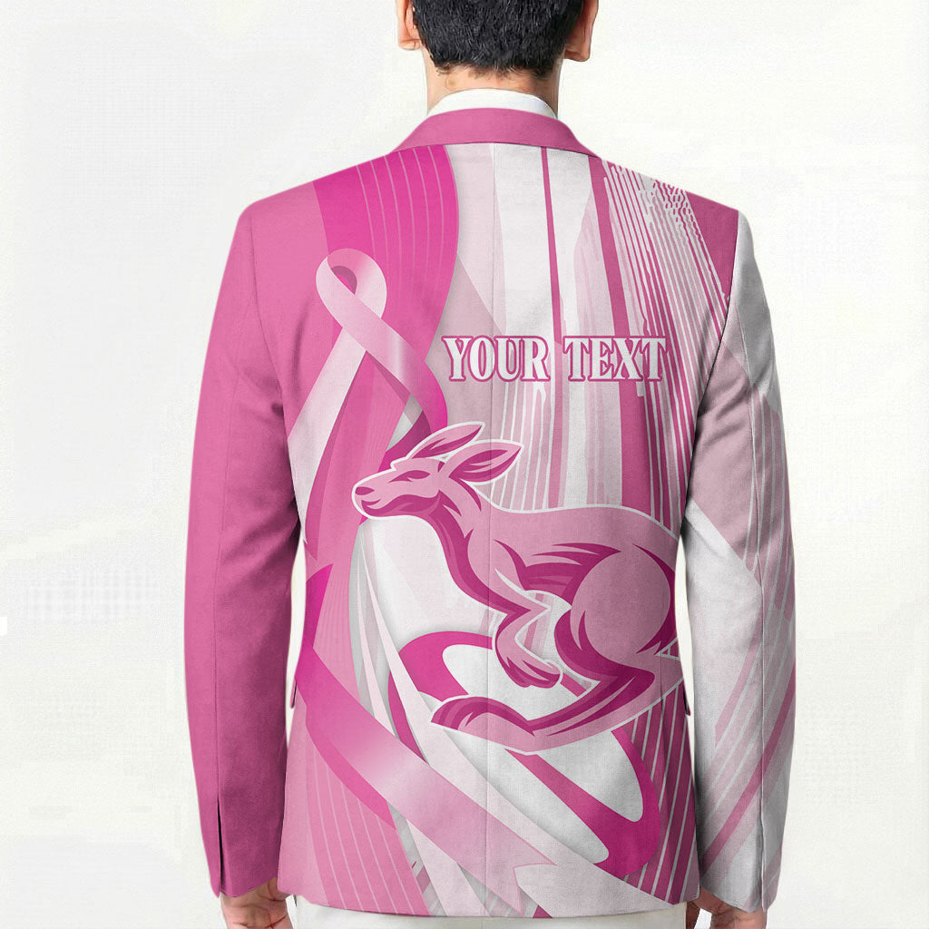 Australia Rugby Breast Cancer Personalised Blazer Brave Strong Pink Ribbon Sporty Style