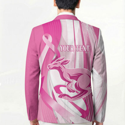 Australia Rugby Breast Cancer Personalised Blazer Brave Strong Pink Ribbon Sporty Style