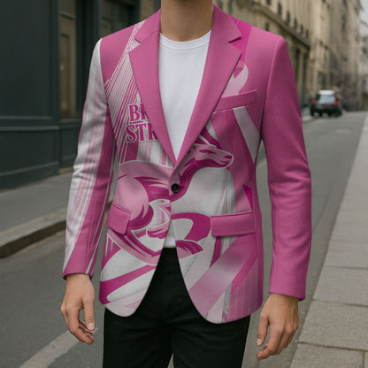Australia Rugby Breast Cancer Personalised Blazer Brave Strong Pink Ribbon Sporty Style