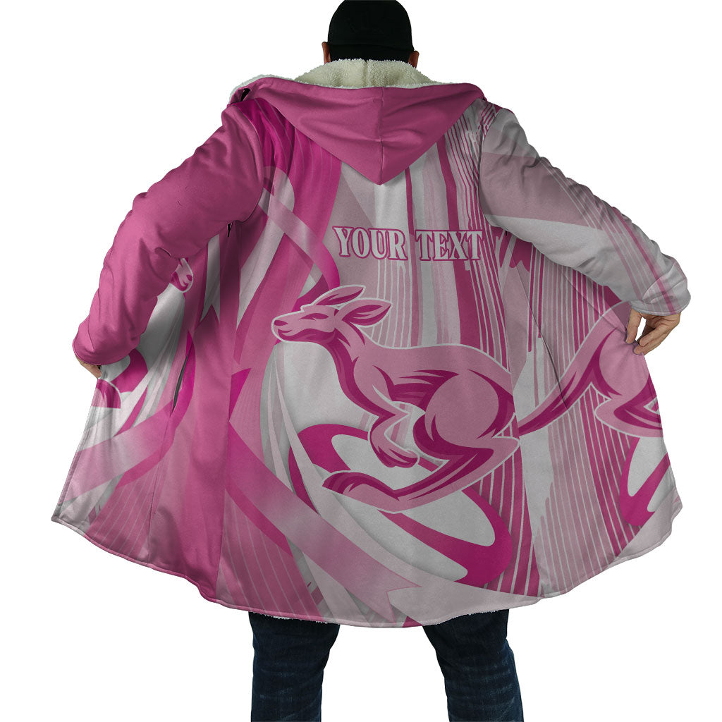 Australia Rugby Breast Cancer Personalised Cloak Brave Strong Pink Ribbon Sporty Style