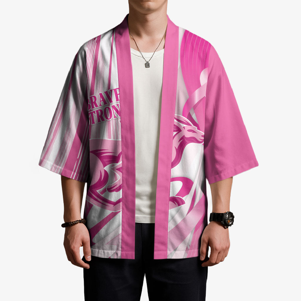 Australia Rugby Breast Cancer Personalised Kimono Brave Strong Pink Ribbon Sporty Style