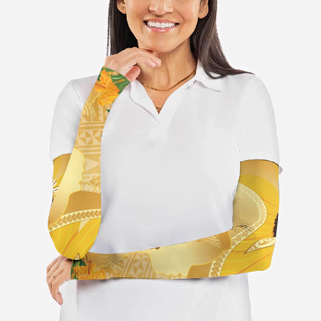 Polynesia Childhood Cancer Support Arm Sleeves Be Bold Go Gold Polynesian Art