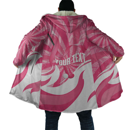 Australia Field Hockey Breast Cancer Personalised Cloak Think Pink Ribbon Aboriginal Art