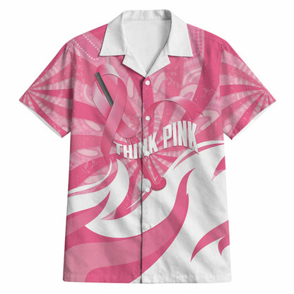 Australia Field Hockey Breast Cancer Personalised Hawaiian Shirt Think Pink Ribbon Aboriginal Art