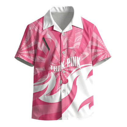 Australia Field Hockey Breast Cancer Personalised Kid Hawaiian Shirt Think Pink Ribbon Aboriginal Art
