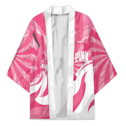Australia Field Hockey Breast Cancer Personalised Kimono Think Pink Ribbon Aboriginal Art